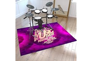 ZXHH rutschfeste Trommelmatte Drum-Teppich Antivibrationsmatten Schlagzeugteppich Trommelteppich Quadratische Schallschutzdecke Drum Rug Für Bass Drum Snare Und Core Set-Komponenten Matte