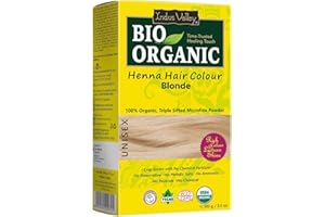 ‎INDUS VALLEY Indus Valley Bio Organic 100% reine und natürliche Henna-Haarfarbe (BLONDE)