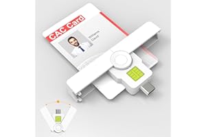 BAWANFA PRO Mini Lecteur Carte Identité Belge de Type C, Lecteur Carte Conducteur Chronotachygraphe, Lecteur Carte Puce pour Windows XP/Vista/7/8/10/11Mac OS et Linux