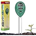 Suplong 3-in-1 Soil Moisture Meter, Upgraded Stainless Steel Probe Soil pH/Light/Moisture Meter for Plants, Soil Tester for Garden, Farm, Lawn, Indoor & Outdoor (No Battery Needed)