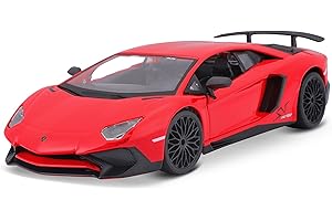 Bburago Maisto France 21079 Lamborghini Aventador LP 750-4 SV - Echelle 1/24, Rouge
