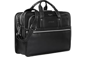 STILORD 'Yves' Aktentasche Herren Damen Leder Arbeitstasche Dokumententasche 15,6 Zoll Laptoptasche Businesstasche Lehrertasche echtes Rindsleder