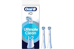 Oral-B iO Series Ultimate Clean, Original Replacement Round Brush Heads, with Crisscross Bristles for Advanced Deep Cleaning and Plaque Removal, Designed for Oral-B iO Electric Toothbrushes, 2