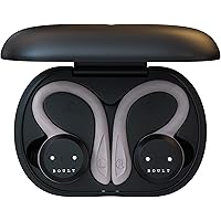 Boult Audio AirBass Tru5ive Pro True Wireless in-Ear Earphones with Mic, IPX7 Waterproof Headphone with Qualcomm, Auto Pairing & Playtime Up to 24 Hours with Charging Case (Black)