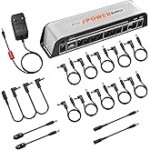 Donner DP-Z 9V Gitarrenpedal-Netzteil 10 isolierter DC-Ausgang mit USB-Anschluss für 9V/12V/18V Effektpedal DC 18v 2000m Eing