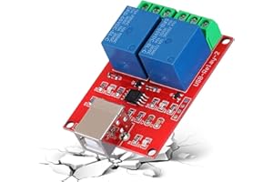 TONYSA Relais USB Steuerschalter PC Modul USB Intelligenter USB 2 Kanal 5 V Controller, Support System: für XP 32 Bit, 64 Bit System