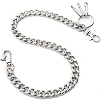 Hosenkette Aus Edelstahl 50 Cm – Punk Wallet Chain Mit Karabiner Für Jeans, Taschen, Hip-Hop Style