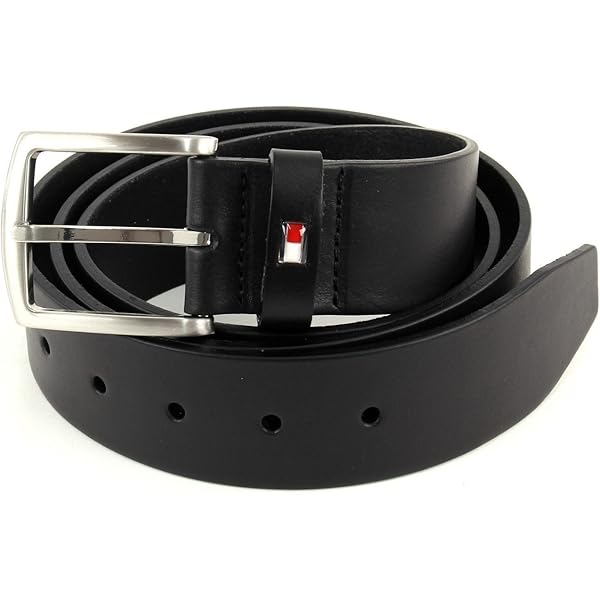 Schott Men's 7306 Plain or unicolor Belt - Black - Black