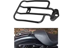 AMBIENCEOEU Ambiente schwarz Motorrad Gepäckträger Solo Sitz Gepäckträger vergoldet Gepäckregal für Harley Sportster XL 883 1200 77-0073 77-0073-B