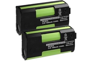 MTB MORE ENERGY 2X Batería Compatible con Sennheiser BA2015 para Mikroport System 2015, SK2015, EK2015 - Evolution Wireless G2, G3,G4 Serie - Tourguide SK2020-D [Ni-MH - 1600 mAh - 2.4V]