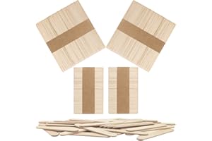OWLKELA 200 Piezas Palos para Helados, Palos de Madera Natural para Paletas Caseras, DIY, Depilación con Cera, Diseños Creativos, Abedul