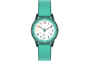 Cander Berlin MNA 0130 N Kinderarmbanduhr Armbanduhr Klett Kinder Mädchen Junge 3 ATM wasserdicht Uhrzeit Lernen analog