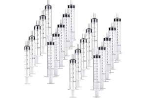 LTKJ 20 jeringas de plástico de 5 ml/10 ml con medición, múltiples usos, herramientas de jeringa de medición para medir, regar, rellenar