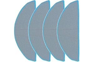 DONKIVVY Lot de 4 serpillères de rechange en microfibre pour Roomba 105 Combo/Combo Essential/Combo 2 Essential Robot + station de chargement AutoEmpty (4)