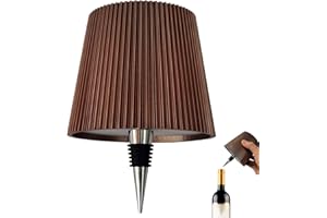 Generico Lampada Bottiglia LED, Lampada Ricaricabile per Bottiglia Senza Fili Tattile con Luce Dimmerabile per Ristorante, Casa, Bar, Ufficio (Marrone, 1 pezzo)