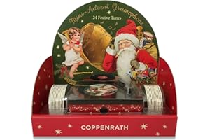 COPPENRATH F Sound-Adventskalender – Kleine Weihnachtsmusik: Vintage-Plattenspieler mit 24 Melodien