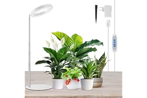 ‎KULLSINSS Kullsinss Pflanzenlampe led Vollspektrum für Zimmerpflanzen, 94 CM Höhenverstellbare Pflanzenlicht mit 80 LEDs, Zeitschaltuhr 6/12/16 Stunden, 3 Lichter Modi Grow Light für Tisch-oder Bodenpflanzen