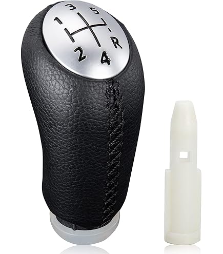 Pomello Cambio Cromato Per Renault Clio 4 - 5 Marce - Compatibile 2012-2019 - Stile Sportivo