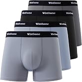 Winthome Men's Boxer Shorts 50S Combed Cotton, Breathable, Oeko | Men's Boxers Soft, Elastic Waist, Stable and Durable, Seaml