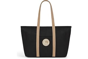 KALIDI FANCY FOREST KALIDI Corduroy Large Tote Bag for Women Contrast Color Women's Hobos & Shoulder Bags with Compartments Women's Totes Handbag for School,Work,College,Travel