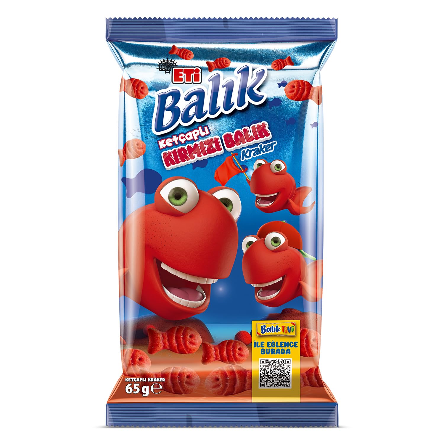 Eti Kırmızı Balık Kraker 65 g