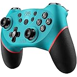 Diswoe Manette sans Fil Compatible pour Nintendo Switch, Bluetooth Manette Switch Pro, Switch Controller avec Batterie Rechar