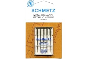 NEWLUCK Schmetz Metallic Needle Range (Packs of 5) - 2 Sizes (80/12 (Standard))