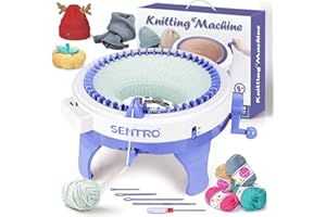 SENTRO Macchina per maglieria a 48 aghi – versatile macchina circolare per maglieria per adulti, perfetta per lavori a maglia e uncinetto – ideale per principianti ed esperti