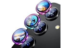 AstraGlam Kameraschutz für Samsung s24 FE, Gehärtetes Glas Schutzfolie, Kratzfestes Schutzglas Zubehör, Premium Kamera Glas für Samsung s24 FE,farbenfrohes Design