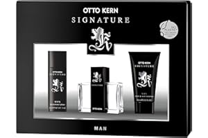 ULTIMATE BLACK Otto Kern® Signature Man I Geschenkset I Trio Set - klassisch - souverän - elegant - ein Duft der Zeichen setzt | EDT 30ml Natural Spray + Duschgel 75ml + Deo 75ml