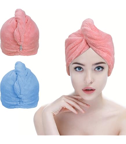 Serviette Cheveux Microfibre Hair Burst - Ultra Absorbante Anti-Frisottis & Séchage Rapide