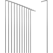 Pioli Da Tenda HI GEAR Filo Rotondo &ndash; Confezione Da 10 &ndash; Colore Argento &ndash; Nuovi