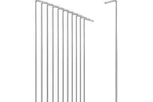 COM-FOUR® piquets de Tente 12x en Acier - piquets Longs et Robustes pour Le Camping et l'extérieur - idéal pour Les sols normaux et durs - Ø 4 mm 0230x4mm Triangle