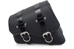 evomosa Sacoche de Selle Universelle en Cuir synthétique pour Moto (Gauche)