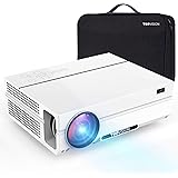 TOPVISION Heimkino Beamer mit Tragetasche,9000 Lumen Video Beamer with 150.000 Stunden Verlängert,Native 1080P LCD Beamer Ful