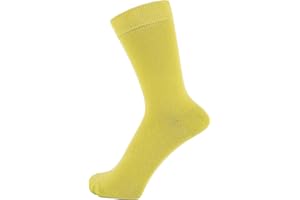 ZAKIRA Finest Combed Cotton Dress Socks in Plain Colours for Men, Women