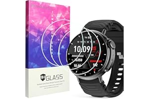 Blueshaweu Folia ochronna na wyświetlacz kompatybilna z AMZSA Smartwatch 1,52" GT88, twardość 9H, szkło pancerne folia ochronna [3 sztuki] do MISIRUN GT88 / AMZSA GT88 Smartwatch (HD)