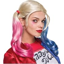 Rubie's Child's Harley Quinn Hoodie Dress Costume - Includes Dress, Belt, Wrist Band & Mask (Size Large)