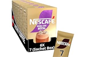 NESCAFÉ MOCHA Double Choco Instant Coffee Sachets x7 (Pack of 6, Total 42 Sachets)