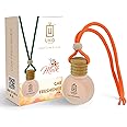 UNO Aroma Car Freshener Hanging with Musk Fragrance/Our Car Perfumes match your Car Accessories Interiors/Long Lasting Good Smell Essential Oils Bottle with Wooden Lid (15ml) Multi Color