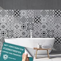 RE-COVERTILES Fliesen-Aufkleber, 24 Stück 20x20 Cm – Peel & Stick, Wasserfest Für Bad & Küche