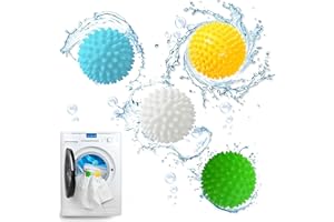 AOOGON 4 Stück Waschkugel für Waschmaschine, Wiederverwendbare Dryer Balls, Wäsche Wäschetrockner Trocknen Ball für Trockner und Wäschetrockner
