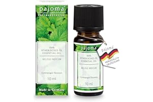 ‎PAJOMA pajoma® Duftöl 10 ml, Melisse Indicum | 100% Naturrein Ätherisches Öl für Aromatherapie, Duftlampe, Aroma Diffuser, Massage, Naturkosmetik | Premium Qualität