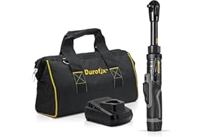 Durofix RW1216-3P G12 Series 12V Li-ion Cordless 3/8” 60 ft-lbs. Extended Ratchet Wrench Tool Kit with 1 Batteries and Canvas Bag