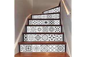 TWSOUL Alfombrillas para escalones de escaleras, para interiores, para escaleras de madera, antideslizantes, de fieltro, autoadhesivas, antideslizantes, para interiores, 100 cm x 18 cm (juego de 6)