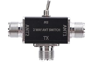 aqxreight 2-vägs CB HAM Antennae Switch 100W 239 Connector Antenne Switch för Till 30MHz HAM CB HF VHF UHF Radio Stativ Juste