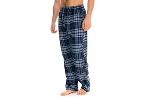 STYLE IT UP Mens Pyjamas Lounge Pants Cotton Flannel Bottoms Trouser Nightwear PJs Sleepwear Big & Tall Plus Sizes up to 4XL