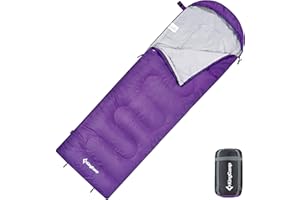 KingCamp Sac de Couchage Adulte et Enfant Sac de Couchage Compact Ultra Leger 3 Saisons Connectable pour Double Duvet Grand Froid pour Camping Hiking Trekking Randonnée Voyage Extérieur