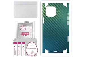 apgo Rückseite + Seiten Schutzfolie, Skin, kompatibel mit Apple iPhone 13 mini, Hinten Displayschutzfolie aus Vinylfolie, Kratzfest, einfache Montage - Kohlenstoff-Chamäleon CAKA1
