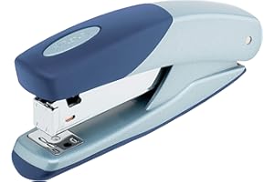 Rexel Torador zszywacz z pełnym paskiem, pojemność 25 arkuszy, wykorzystuje zszywki 24/6/i 26/6, metalowy korpus, srebrny/niebieski, 2101203